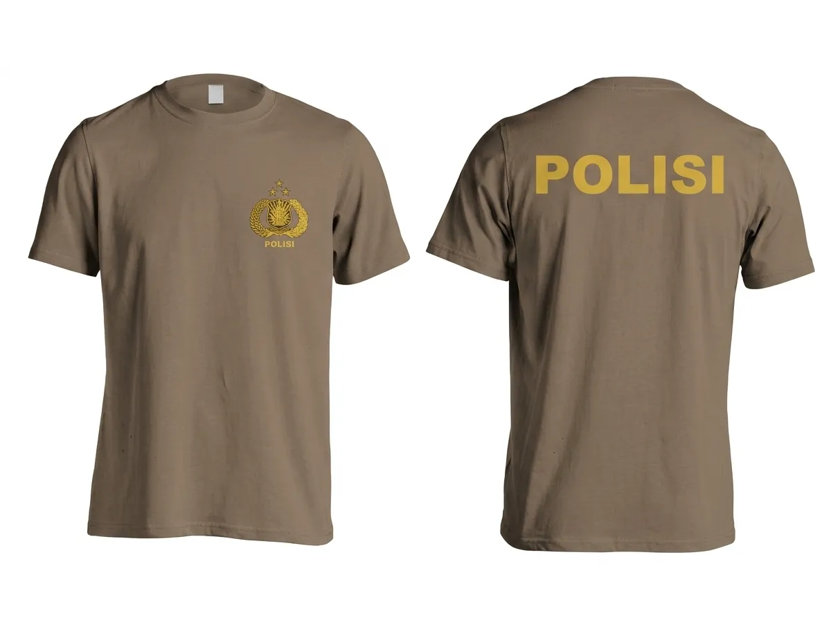 Brown Police T-Shirt